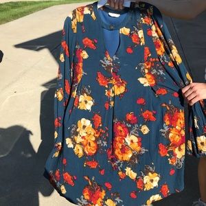 Blue Foral Alter’d State Dress